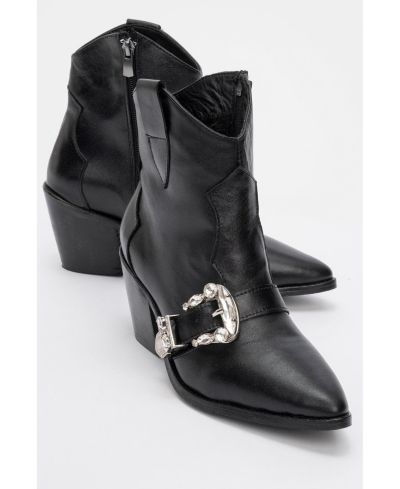 Forever & Always Shoes Any Leather Buckle Boot (Women)