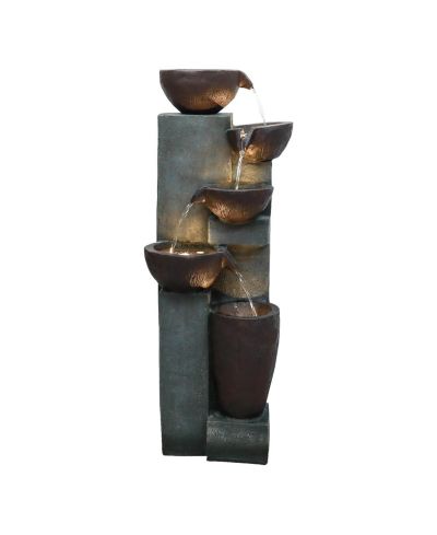 Водопадный фонтан SunJet 5-Tier Cascading Indoor/Outdoor с LED-подсветкой