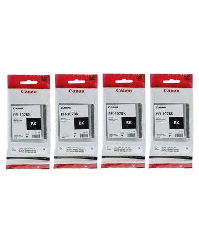 Canon 4x PFI-107 130ml Ink Tank для Canon iPF680/685/780/785, Black