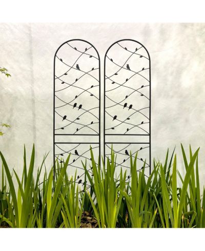 Металлическая садовая решетка Streamdale Furniture 2-Pack 86.7" Climbing Plant Support