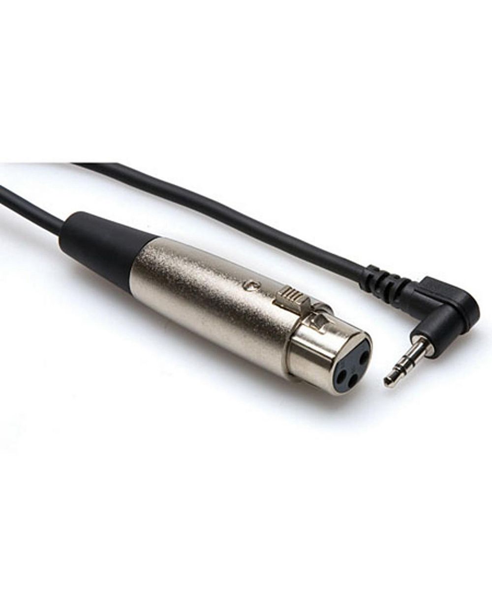 Hosa Technology 2' XLR3F to Right Angle 3.5mm TRS Microphone Cable