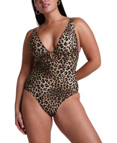 Hunkemoller Женский закрытый купальник Luxe Animalia Shaping