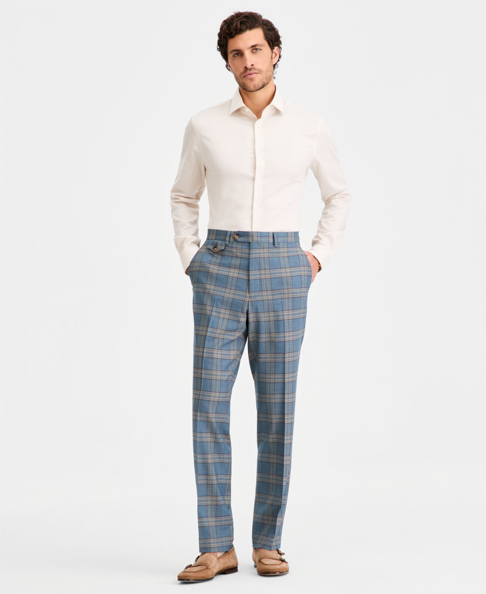 Tayion Collection Мужские Classic-Fit Plaid Suit Separate Pants