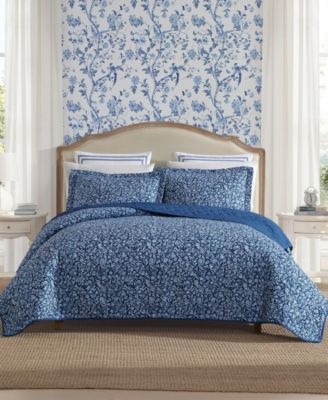 Laura Ashley Elaina Cotton 2-Pc. Quilt Set, Twin