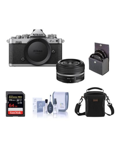 Nikon Z fc DX-Format Mirrorless Camera w/28mm f/2.8 Lens, w/Included Value
