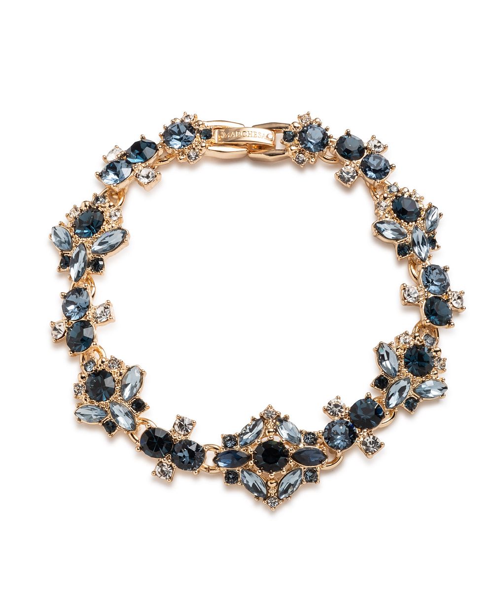 Marchesa браслет Montana Dramatic Flex со кристаллами Swarovski, эпоксидной смолой и стеклом