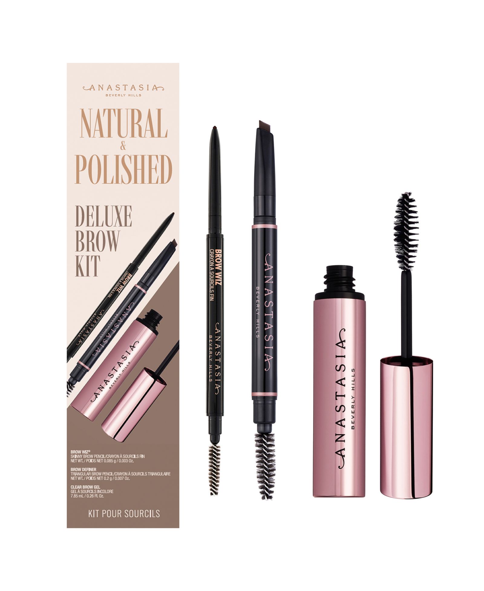 Anastasia Beverly Hills Natural and Polished Deluxe Brow Kit набор для бровей