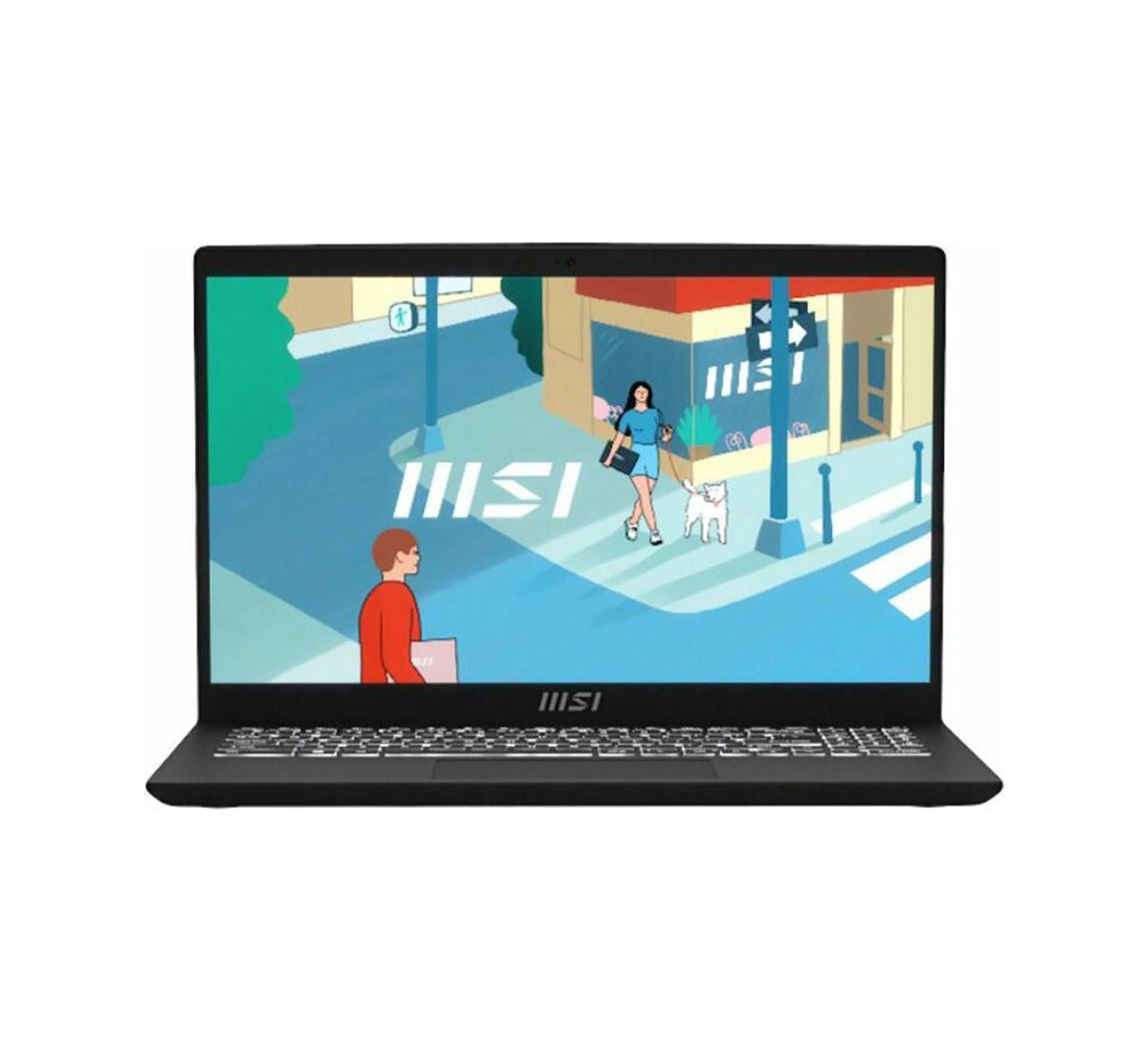 MSI Modern 15 B13M-1097US 15.6" Full HD ноутбук, Intel Core i5-1334U 1.3GHz, 16GB RAM, 512GB SSD, Windows 11 Home, Classic Black
