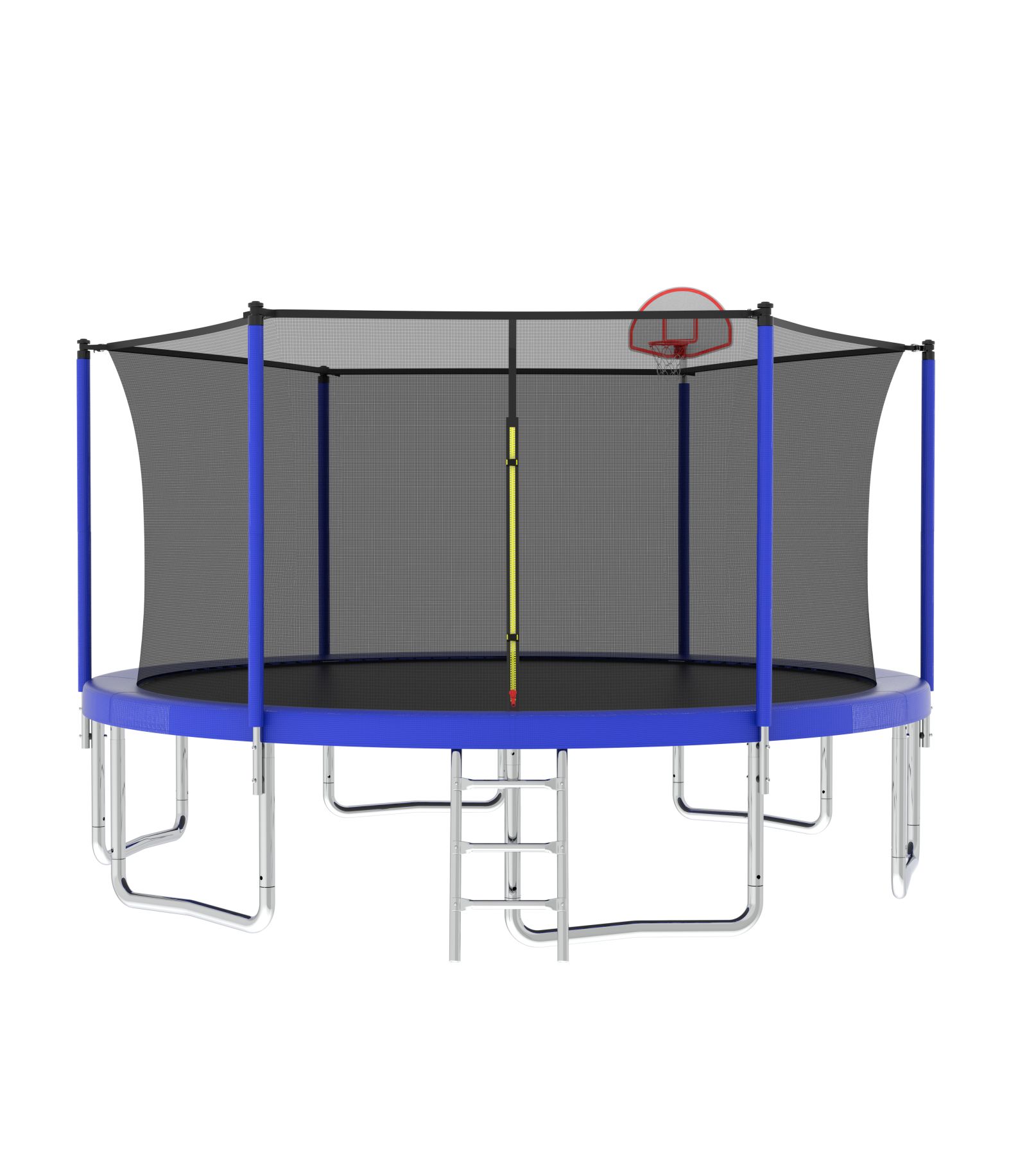 Streamdale 14FT Kids Trampoline with Safety Net, Basketball Backboard, and Ladder