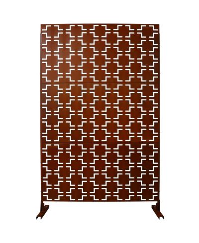 Металлическая перегородка Streamdale Furniture Metal Privacy Screen 76''x48'' Rusty