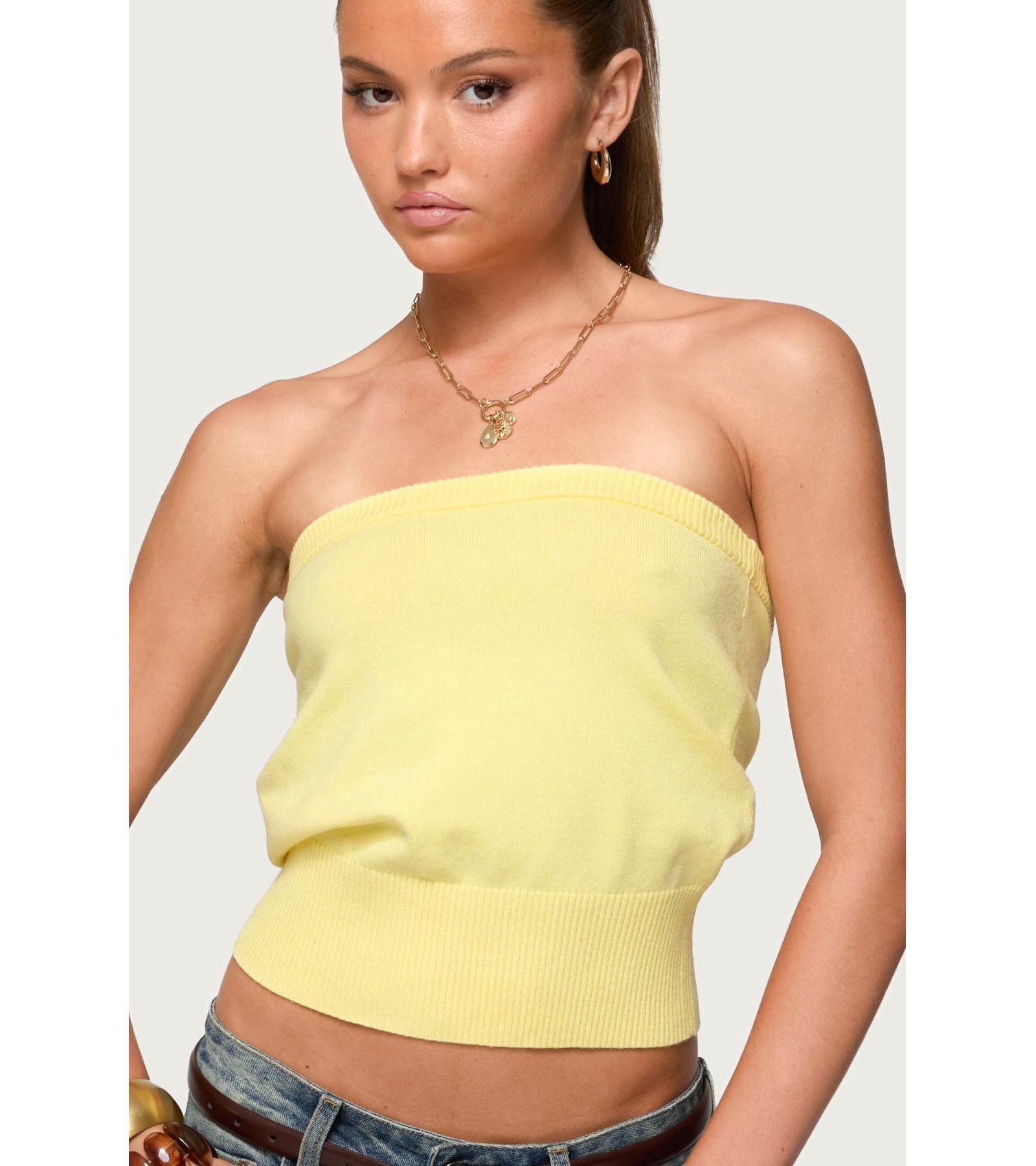 Edikted Women's Philipa Strapless Knit Top
