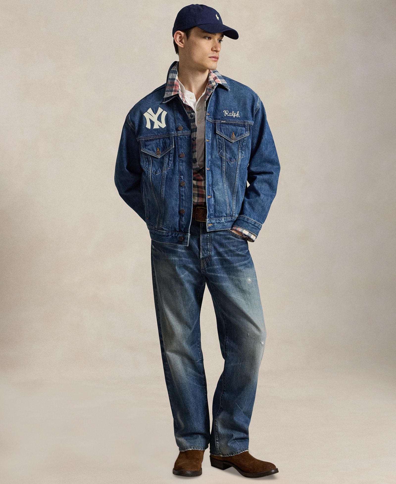 Polo Ralph Lauren Men's Yankees Trucker Jacket