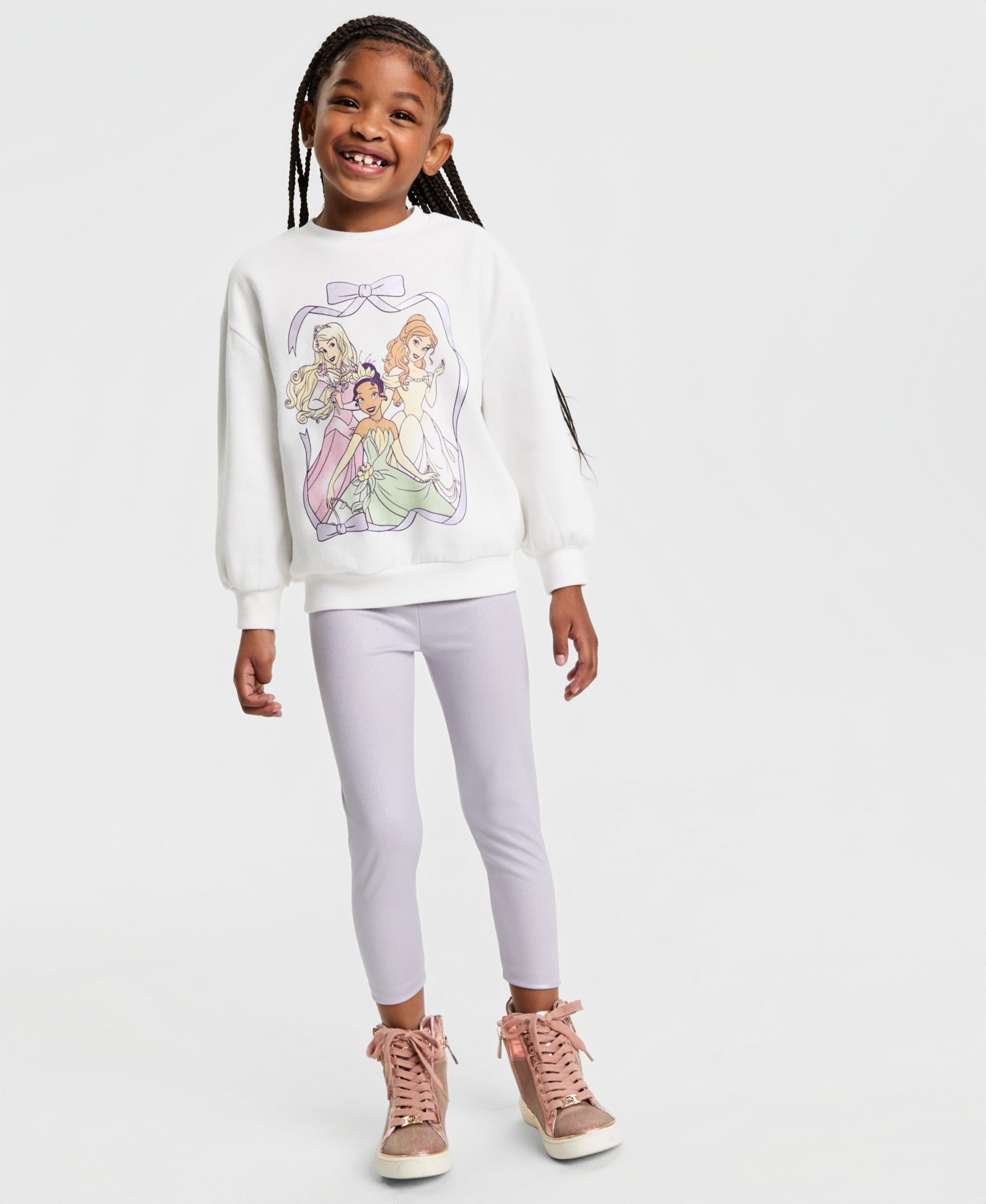 Disney Детский комплект из топа с длинным рукавом и металлизированных брюк, 2-piece set