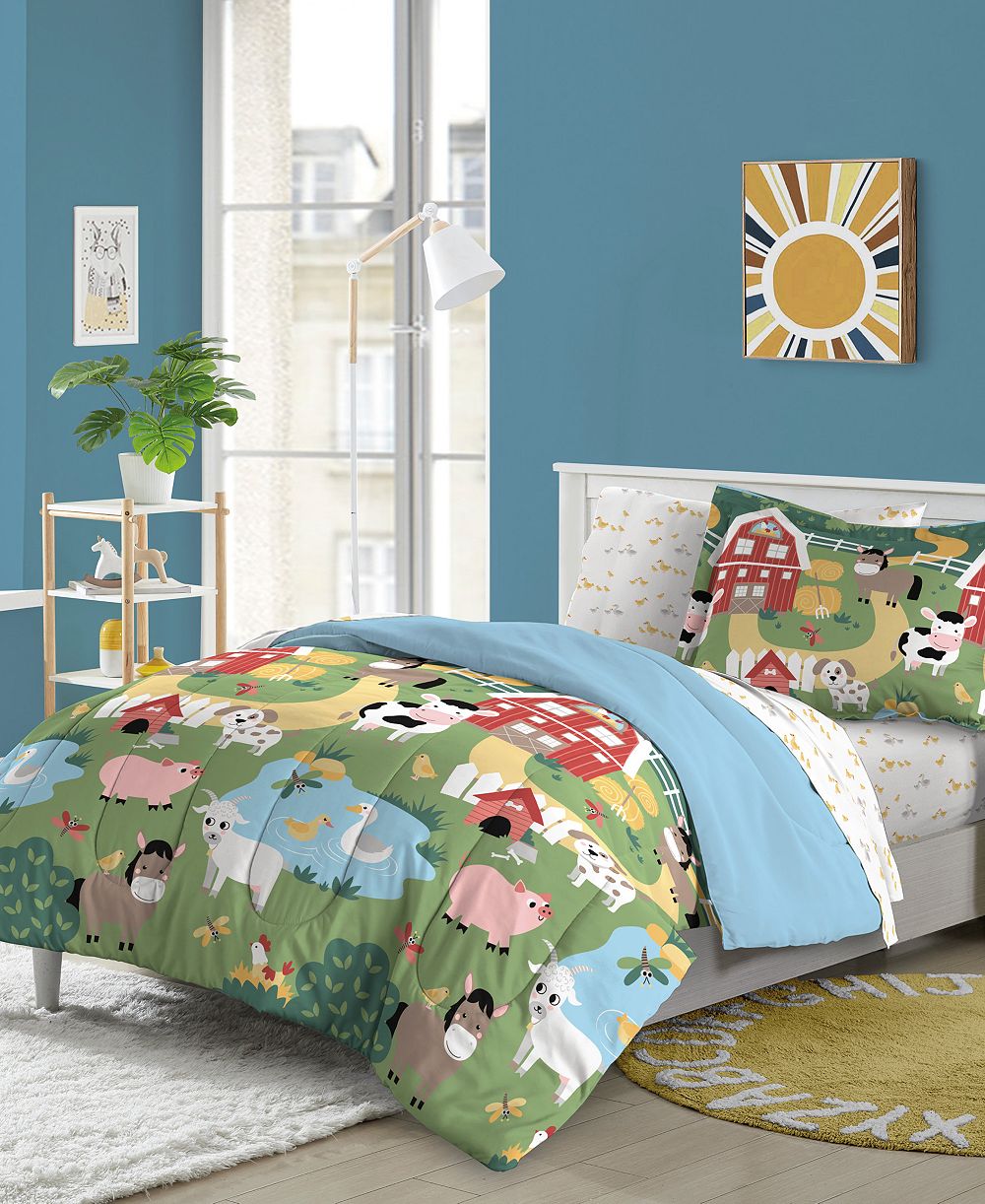 Комплект постельного белья Dream Factory Barnyard Animals 7-Pc. Full