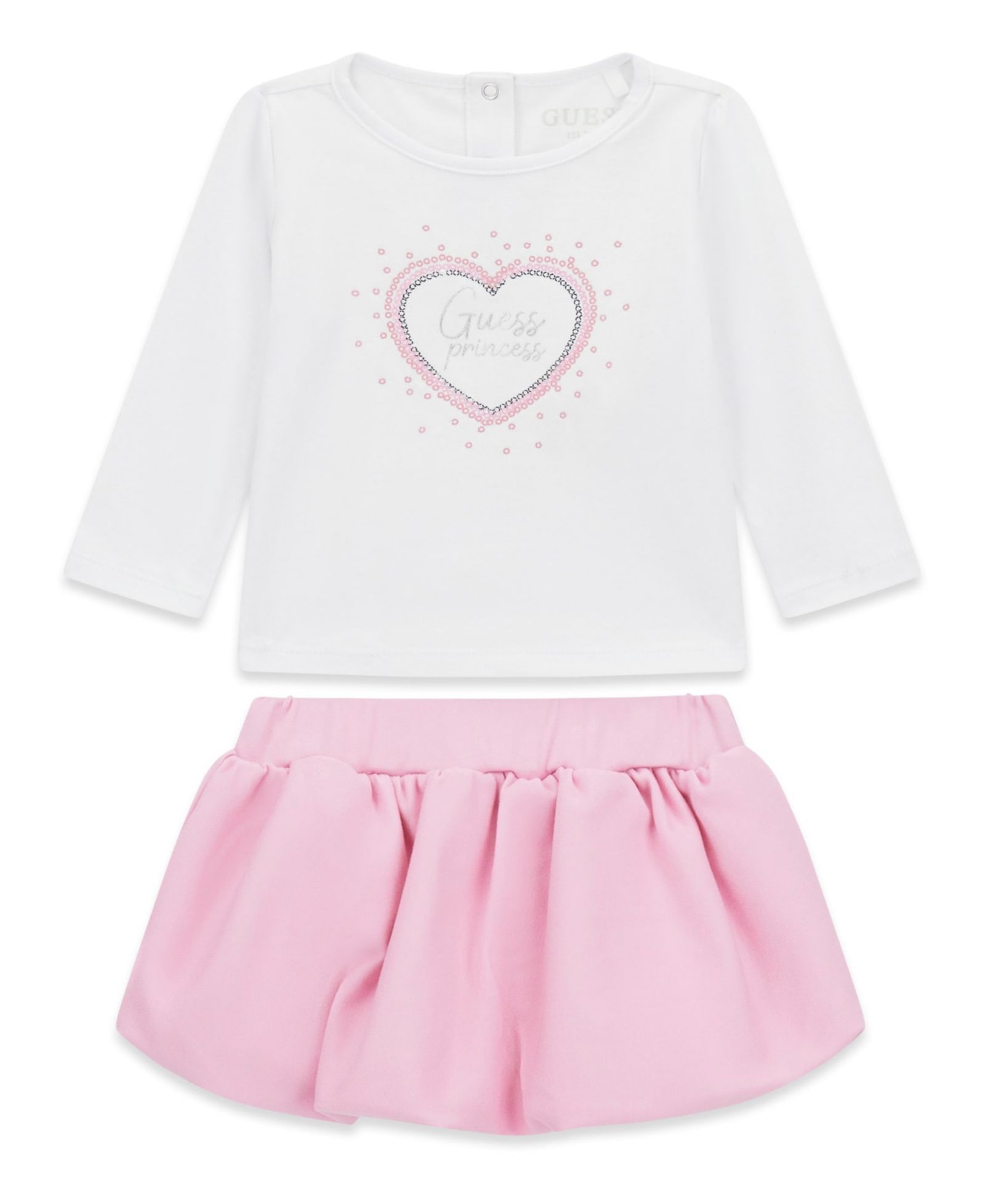 Детский комплект GUESS: футболка с длинным рукавом и юбка, 2 шт.