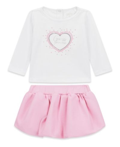 Детский комплект GUESS: футболка с длинным рукавом и юбка, 2 шт.