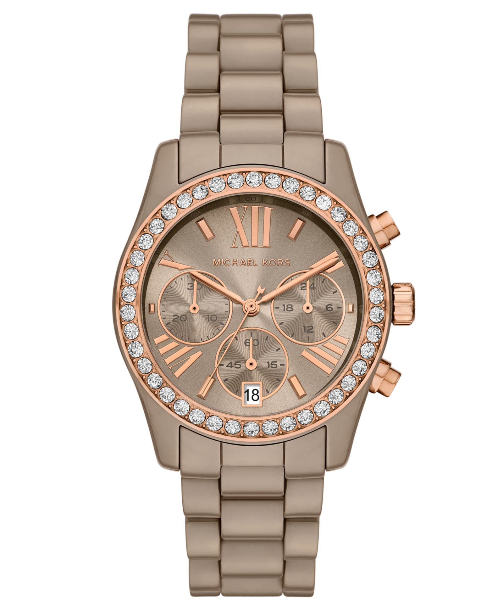 Women's Lexington Chronograph Mink Ceramic Watch, 38mm