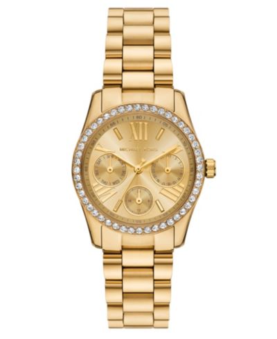 Часы Women's Michael Kors Lexington Multifunction Gold-Tone Stainless Steel 34mm