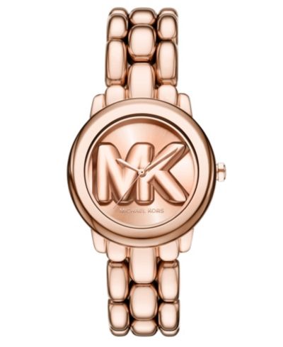Женские часы Michael Kors Phoebe Three-Hand Rose Gold-Tone Stainless Steel 36mm