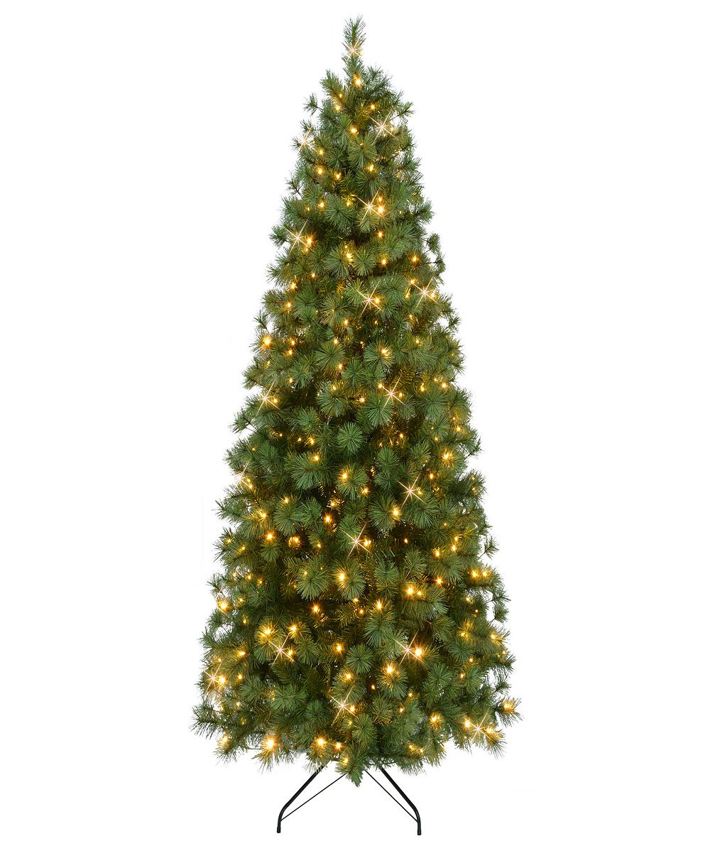 Puleo 7.5' Pre-Lit Artificial Colorado Pine Christmas Tree with Dual Function LED Lights