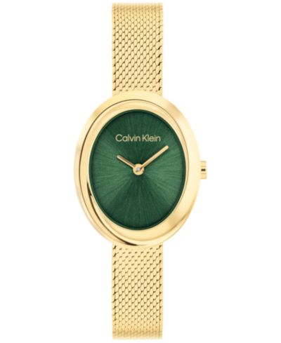 Женские наручные часы Calvin Klein Twisted Bezel Gold Tone Stainless Steel, 24mm