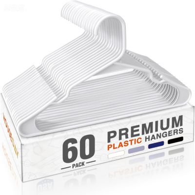 HOUSE DAY Набор вешалок HOUSE DAY 60 Pack Notched Hangers, пластик Heavy Duty