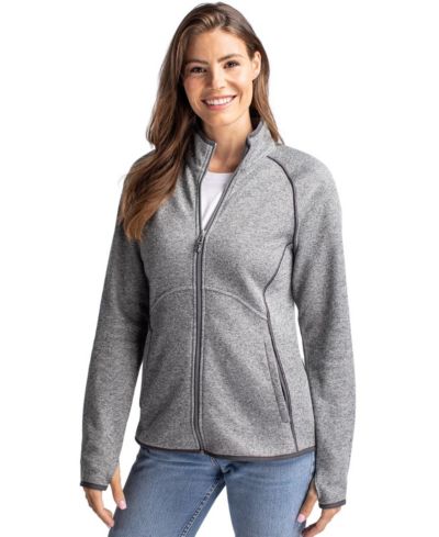 Cutter & Buck Women's Cutter and Buck Mainsail Sweater-Knit Full Zip Jacket