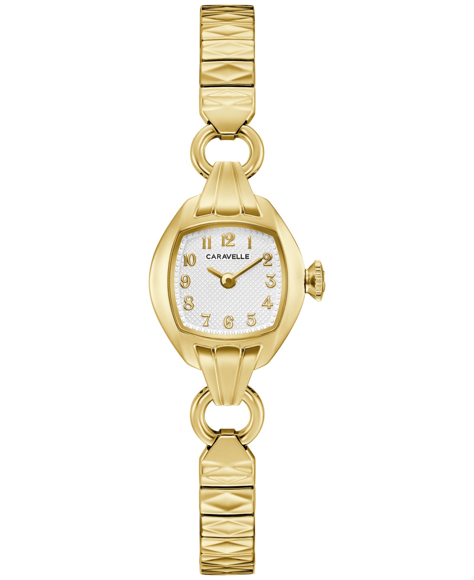 Caravelle Women's Vintage Classic Gold-Tone Stainless Steel Expansion Watch, 19mm