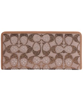 COACH Кошелек Slim Jacquard с фирменным принтом Essential Crystal