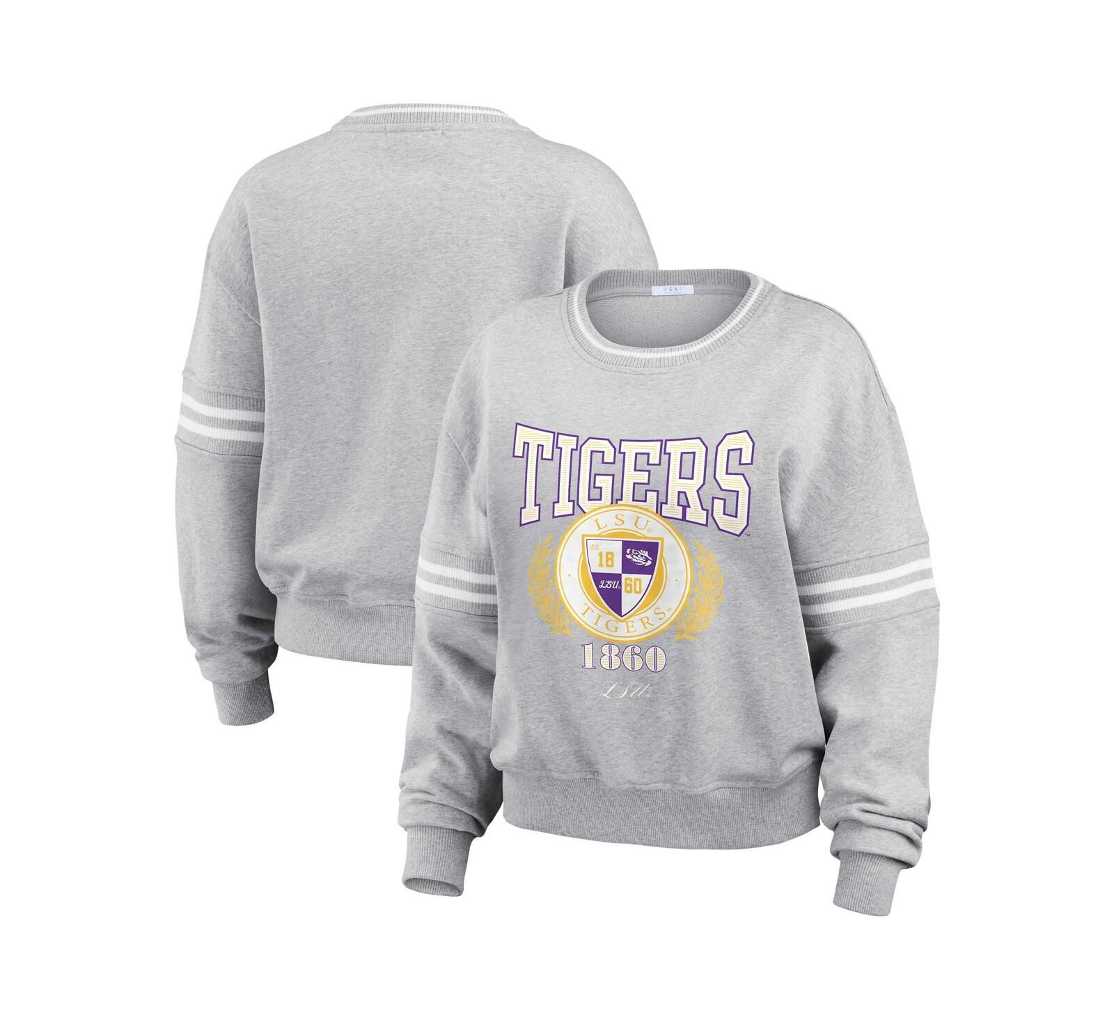 Женский джемпер WEAR by Erin Andrews Heather Gray LSU Tigers