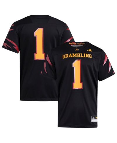 Мужская спортивная джерси adidas Black Grambling Tigers Premier Strategy