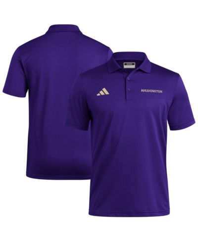 Мужское поло Adidas Purple Washington Huskies Ultimate 365 Ottoman