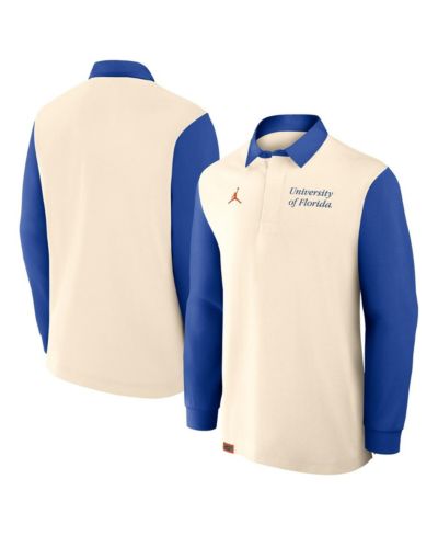 Jordan Мужская рубашка с длинным рукавом Rugby Florida Gators, Cream/Royal
