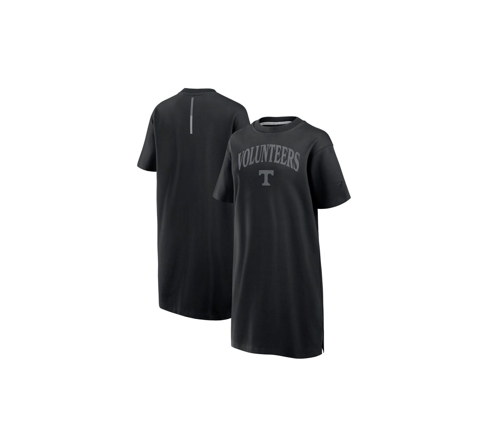 Женская футболка-платье Fanatics Black Tennessee Volunteers Elements Go Tri-Blend