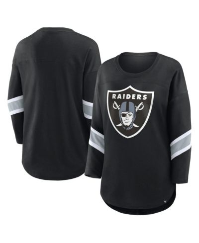 Fanatics Women's Black Las Vegas Raiders Redzone 3/4-Sleeve T-Shirt