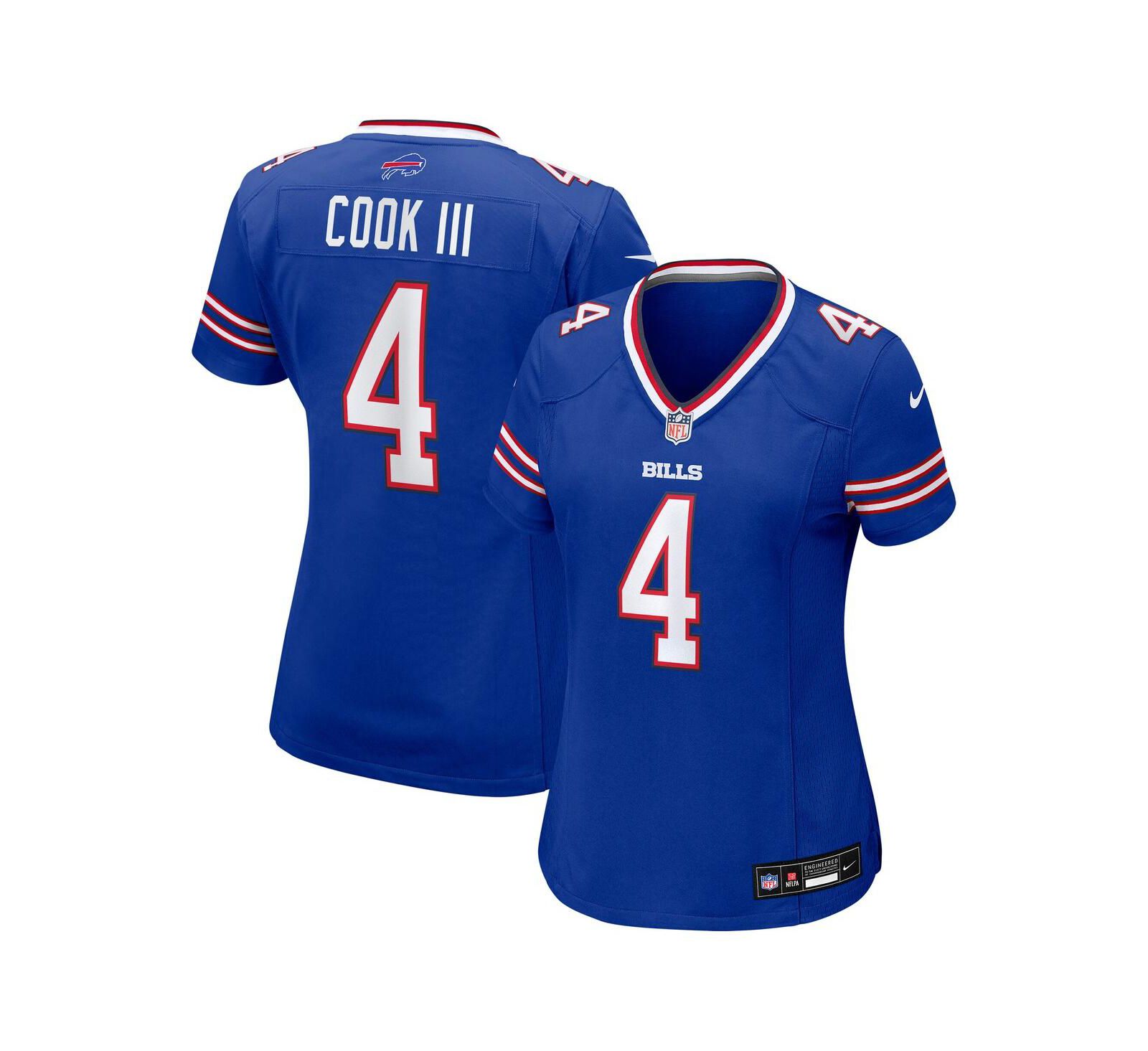 Nike Женская игровая джерси James Cook III Royal Buffalo Bills