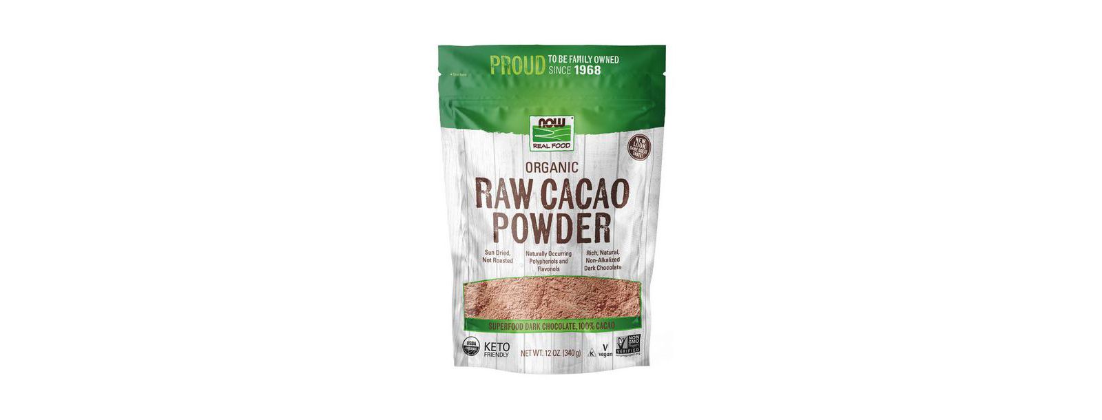 NOW Foods Raw Cacao Powder, 12 Oz
