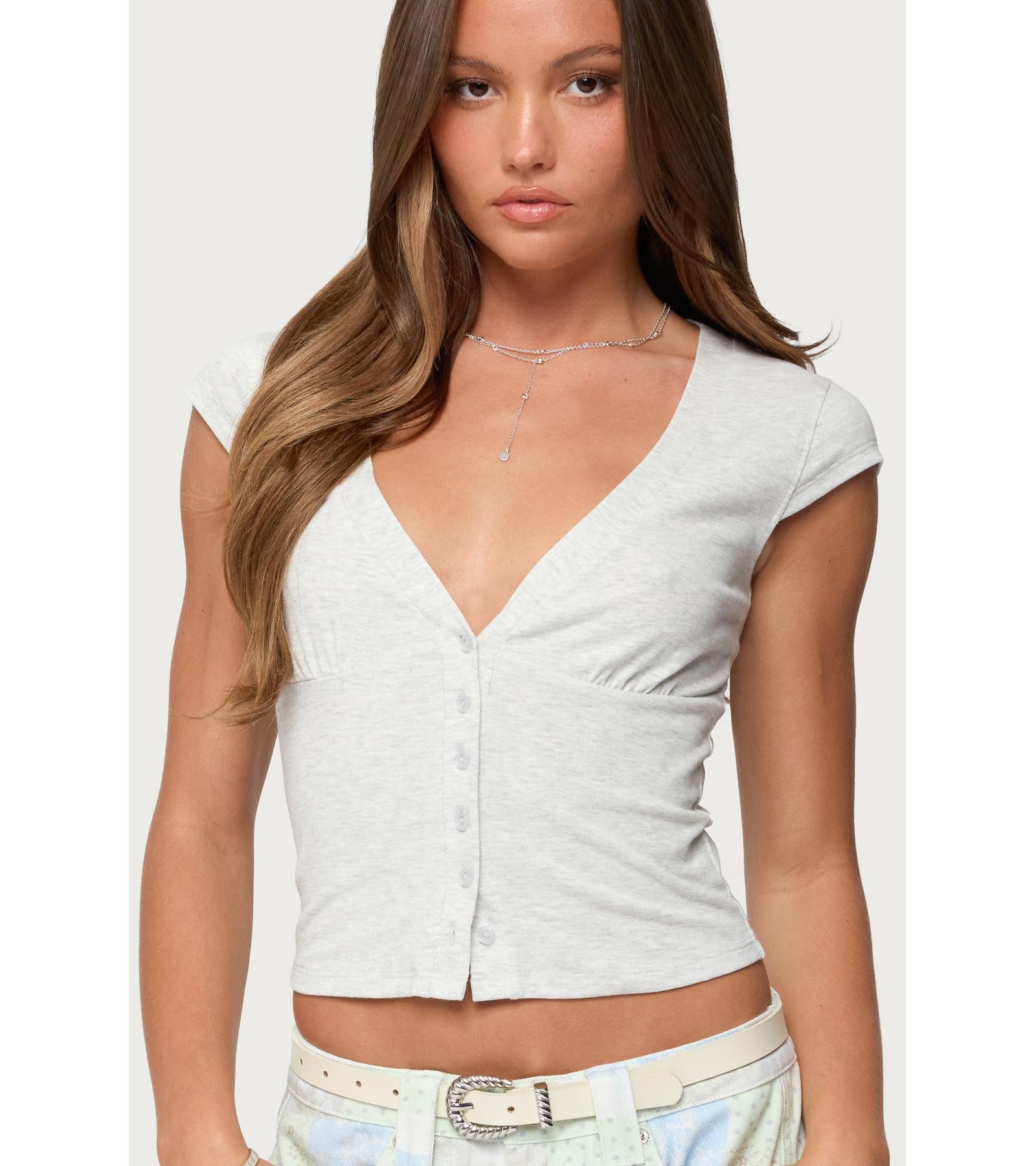 Женский топ Edikted Alza Button Up