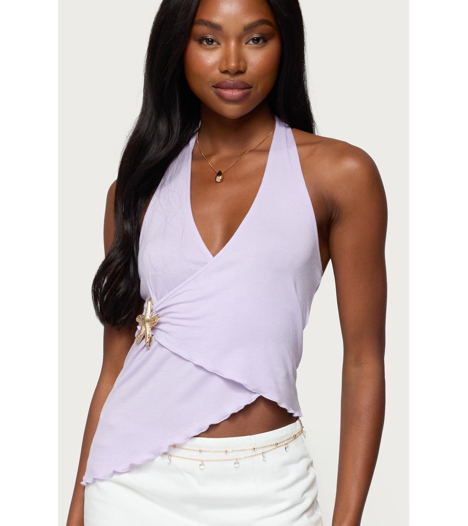 Женский топ Edikted Arian Starfish Asymmetric Halter