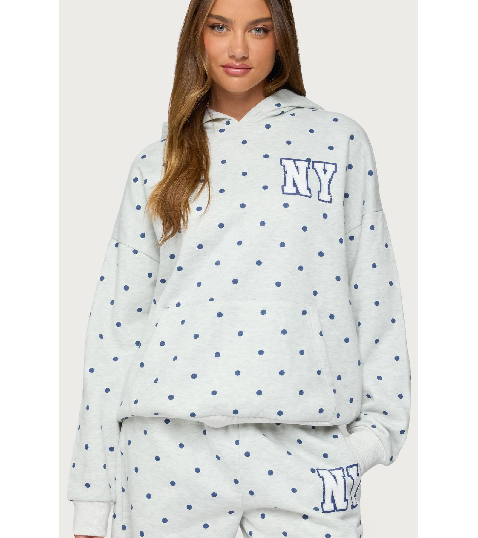 Женское худи Edikted Ny Babe Polka Dot