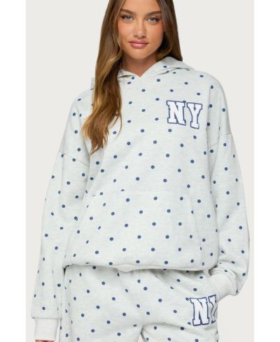 Женское худи Edikted Ny Babe Polka Dot