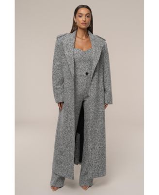 Женское твидовое пальто JLUXLABEL Savannah Belted