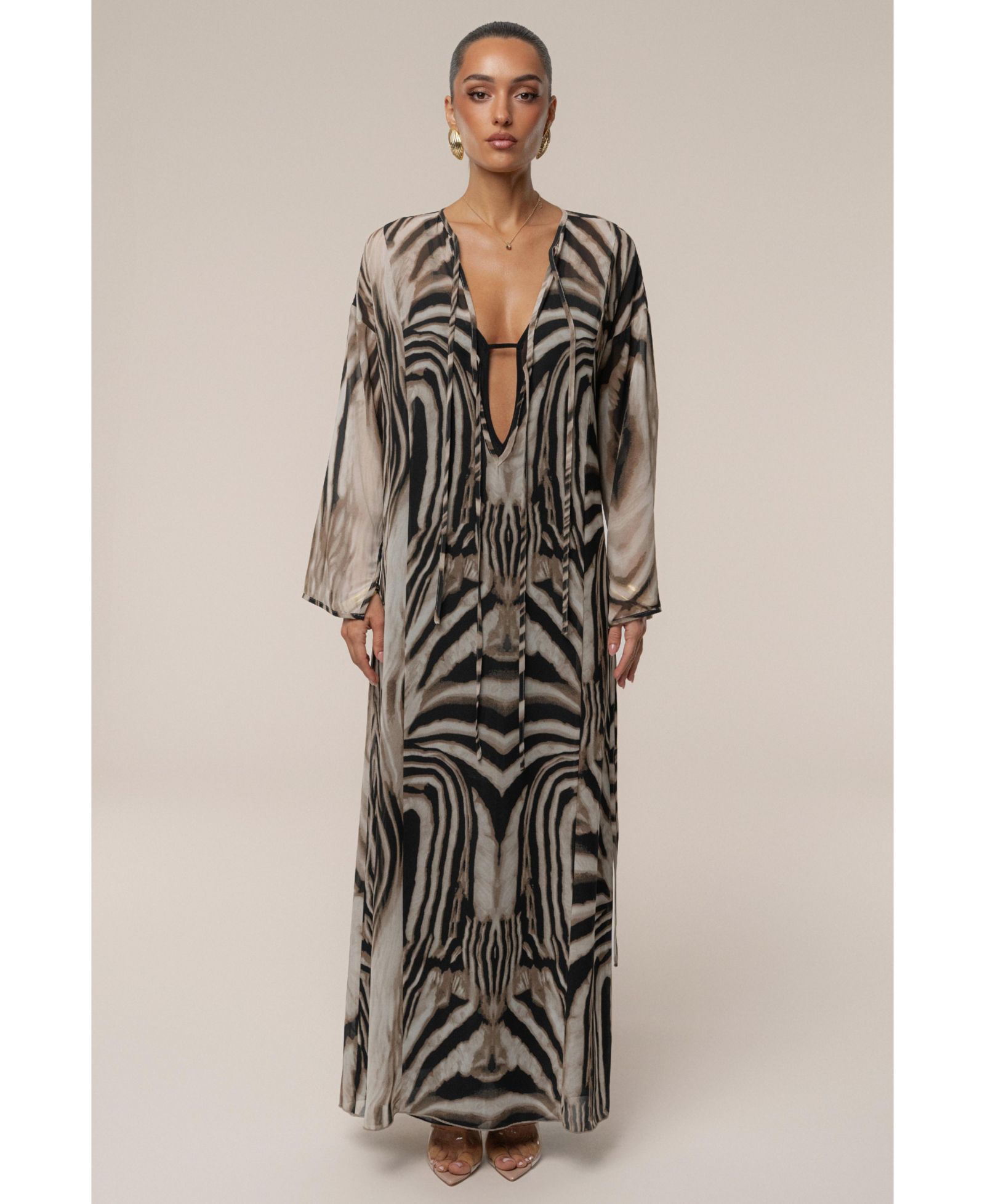 JLUXLABEL Zebra New Vista Maxi Dress