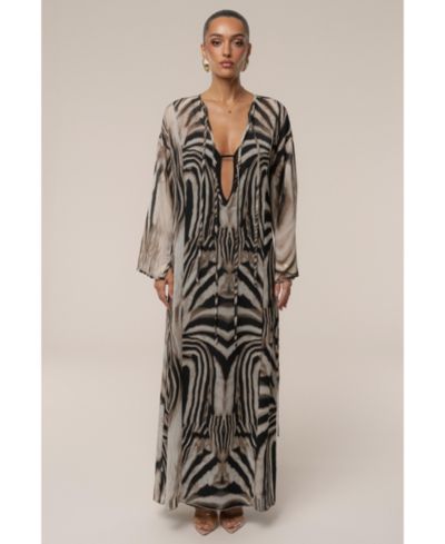 JLUXLABEL Zebra New Vista Maxi Dress