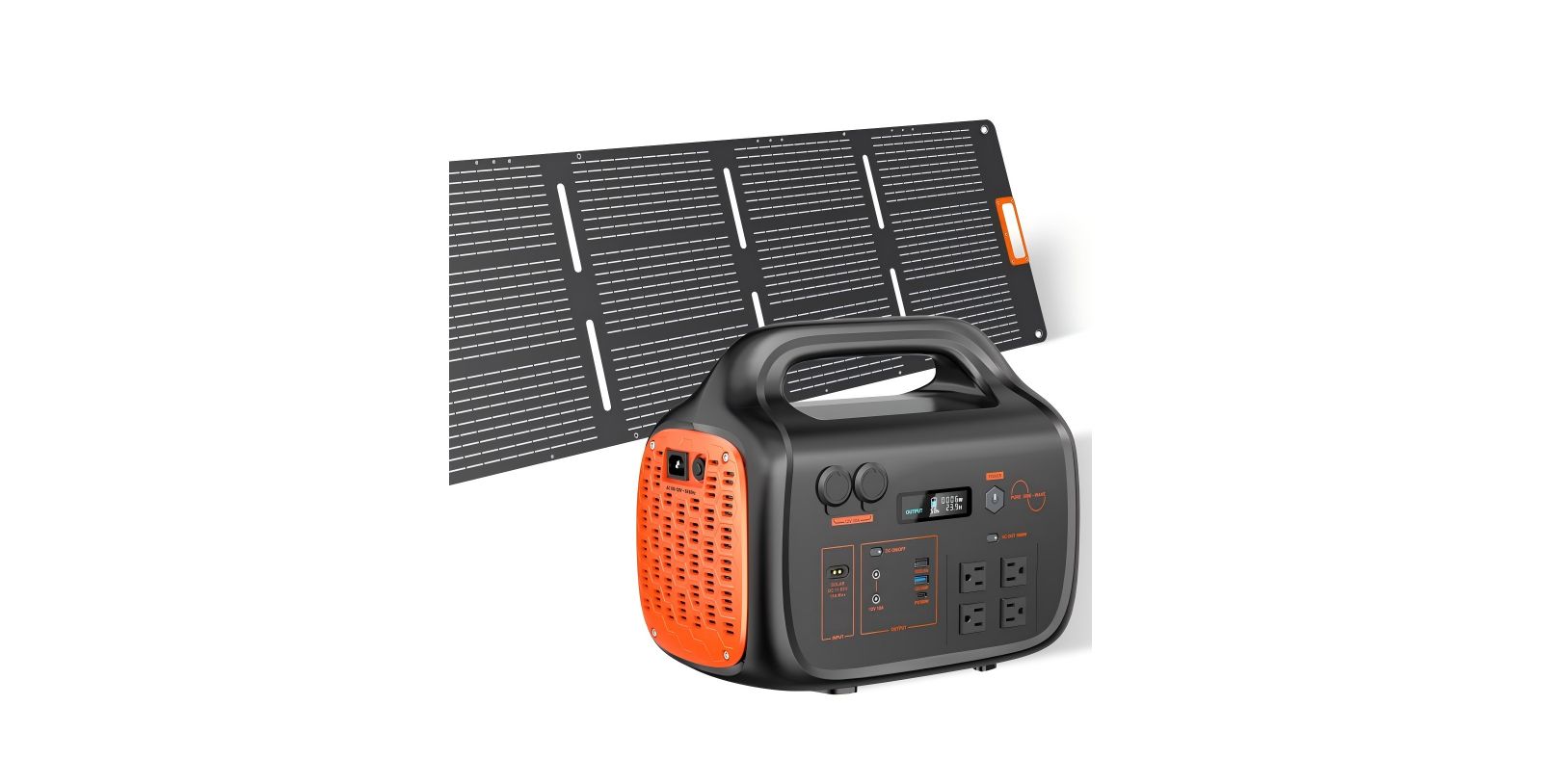Mondawe Портативная электростанция 1800W с солнечной панелью LFP