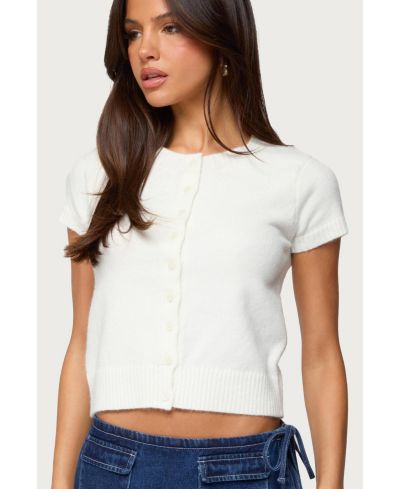 Edikted Women's Coreen Button Up Knit Top