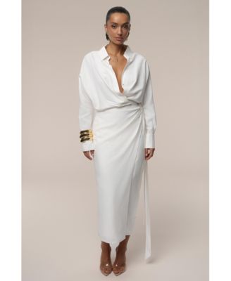 JLUXLABEL Женское Skyline Wrap Midi Платье