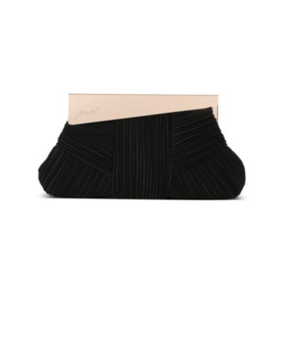 Женский мини-клатч Jewel Badgley Mischka Millie Signature Frame Pleated Satin Pouch