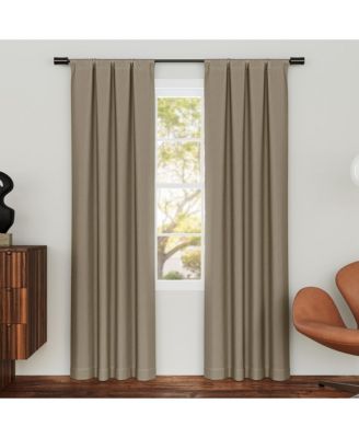 Sun Zero Parsons шторы с магнитным зажимом, Herringbone, Blackout, 2 шт