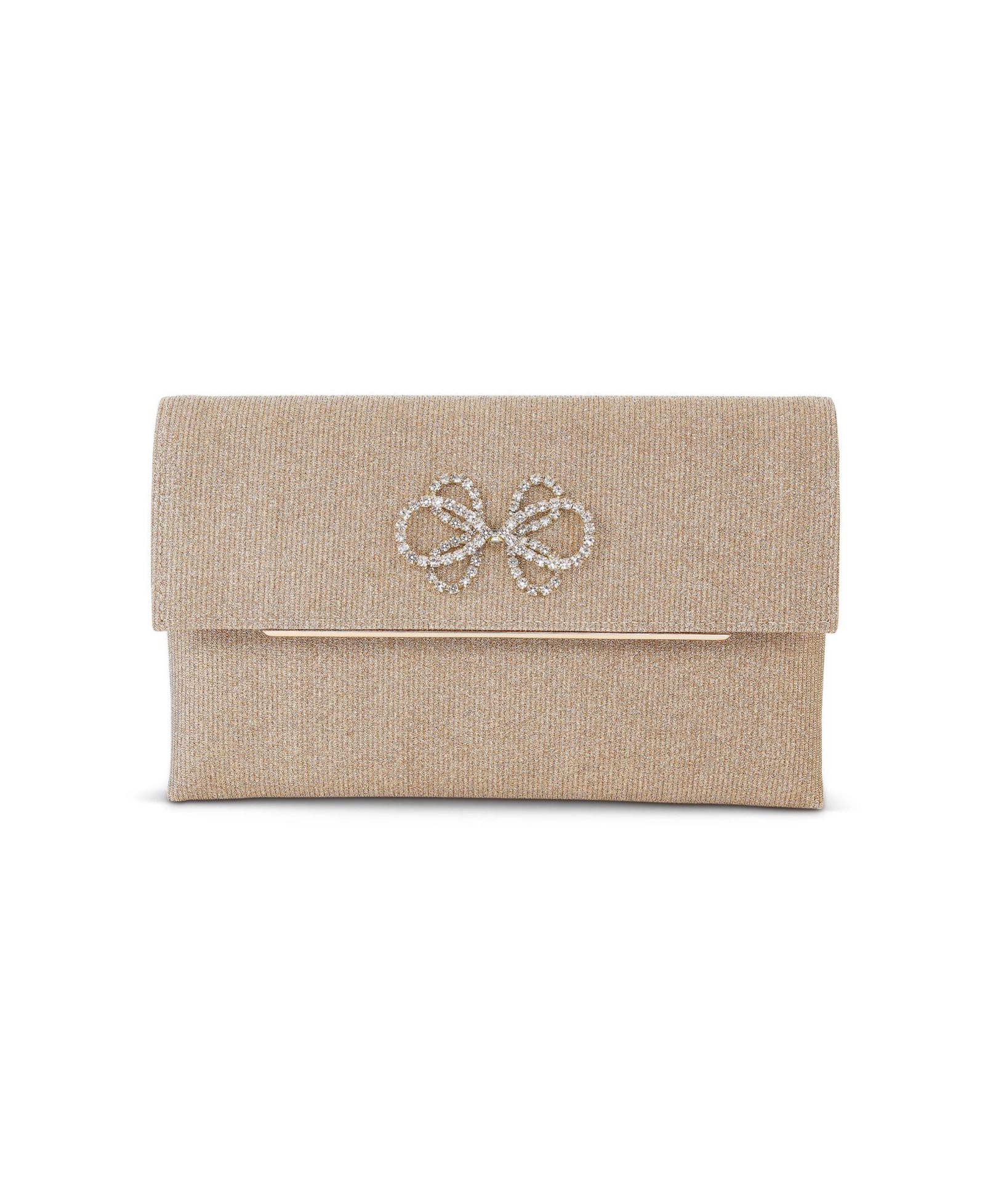 Клатч Jewel Badgley Mischka Woman's Millie Signature Frame Mini Pleated Satin Pouch